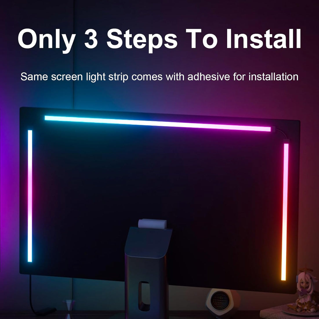 RGB LED Monitor Backlight Strip for Gaming &amp; PC