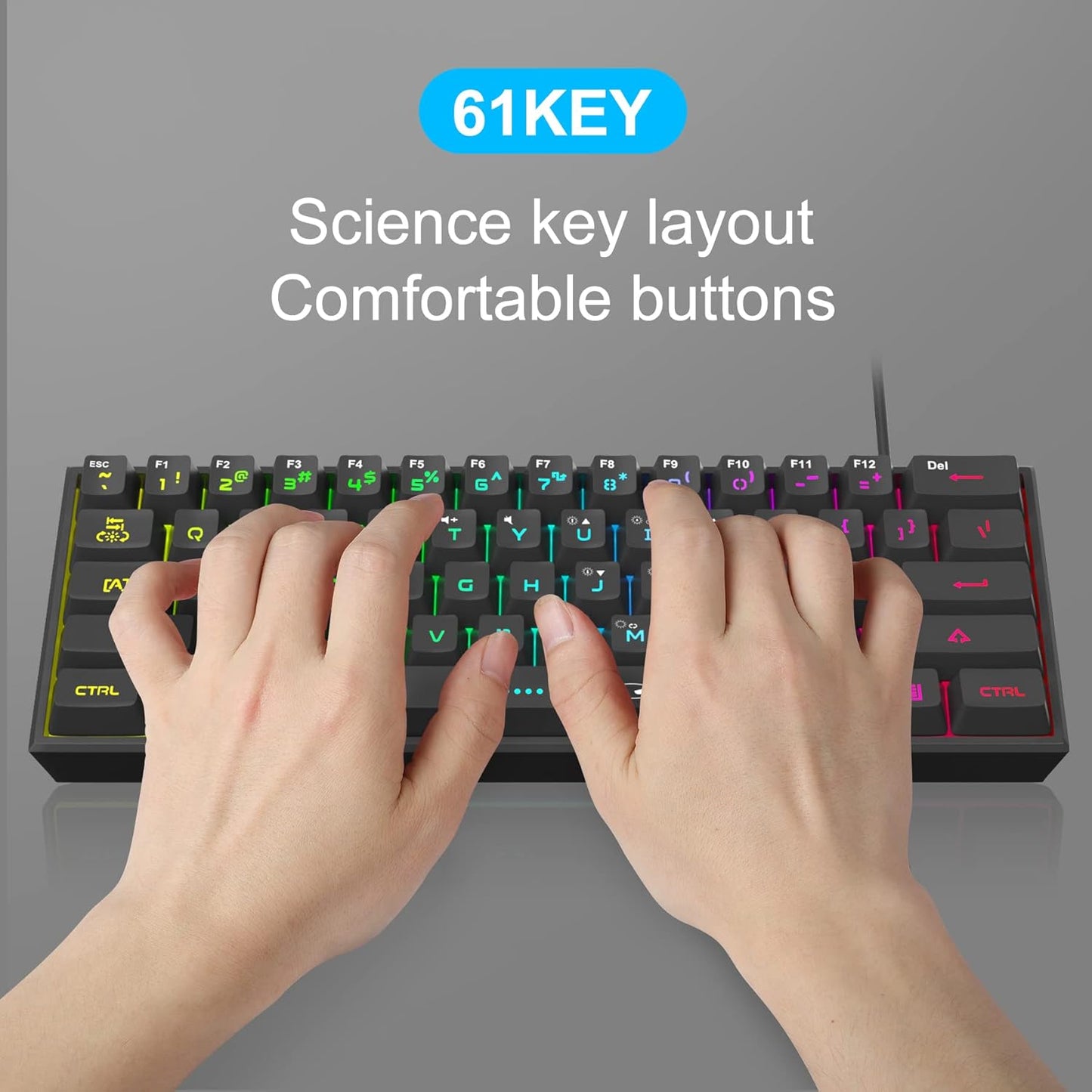TS91 Mini 60% Gaming Keyboard