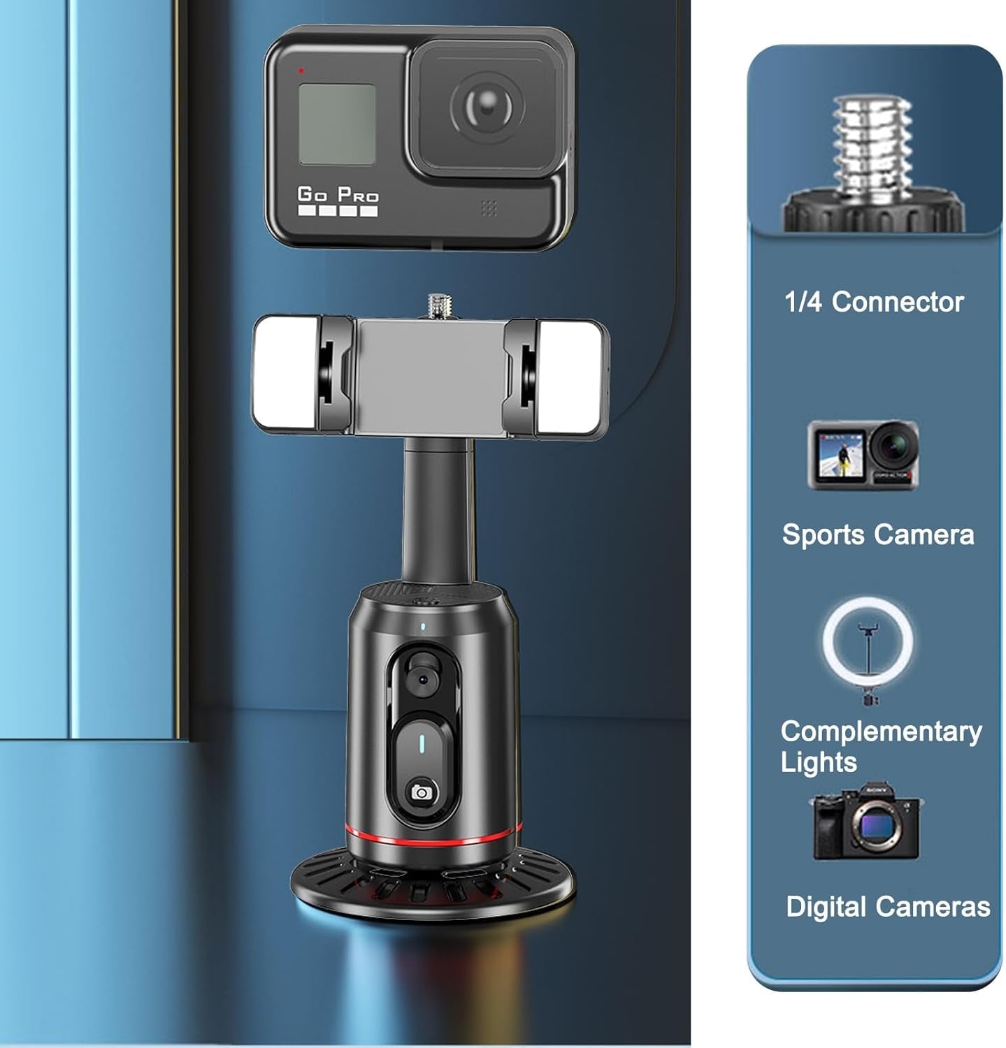 AI-Powered 360 Smart Face Tracking Phone Holder